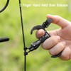 3 Finger Hand Held Bow Release Aluminum Alloy Thumb Release