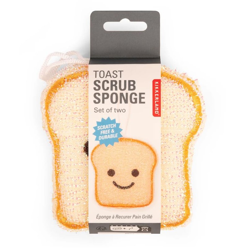 Kickerland Toast Scrub Sponge Set of 2