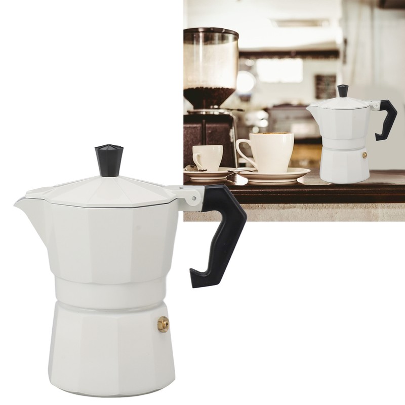 Stovetop Moka Pot Italian Hand Brewed Coffee Maker Aluminum Alloy