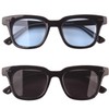 Bestum Inspired Square Sunglasses With Rivets Tinted Lens UV400 (Black,