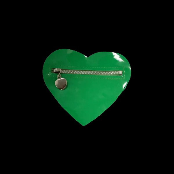 ABM Fashion Sourcing Heart Patch With Zipper Detail