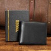 Hoobest RFID Blocking Genuine Leather Wallet, Men Slim Wallets with