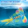 Fishing Lures Spinner Baits Kit, 10pcs Inline Spinnerbait with Rooster