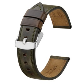 BISONSTRAP Genuine Leather Watch Band, 0.7 inches (18 mm), 0.7 inches (19 mm), 0.8 inches (20 mm), 0.9 inches (21 mm), 0.9 inches (22 mm), 0.9 inches (23 mm), 0.9 inches (24 mm), Horwin, Leather Watch