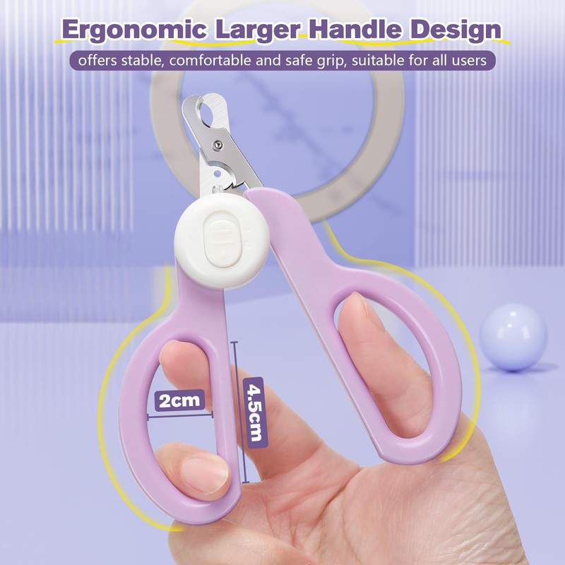Euqvunn Cat Nail Clippers, Professional Cat Claw Clipper with Dual-Blade,