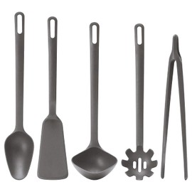 AB CUSTOMS FULLANDAD 5-Piece Kitchen Utensil Set, Grey