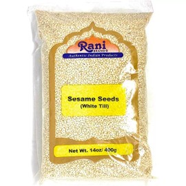 Rani Sesame Seeds Whole White, Hulled (Till) 14oz (400gm)