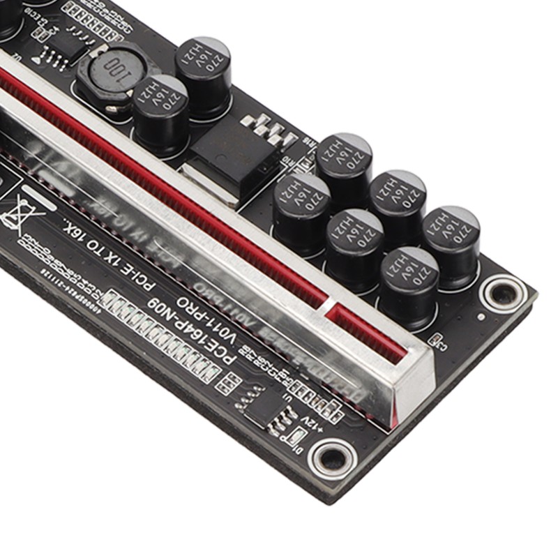 PCIE Riser 1x to 16x Adapter 10 Capacitor Riser Adapter