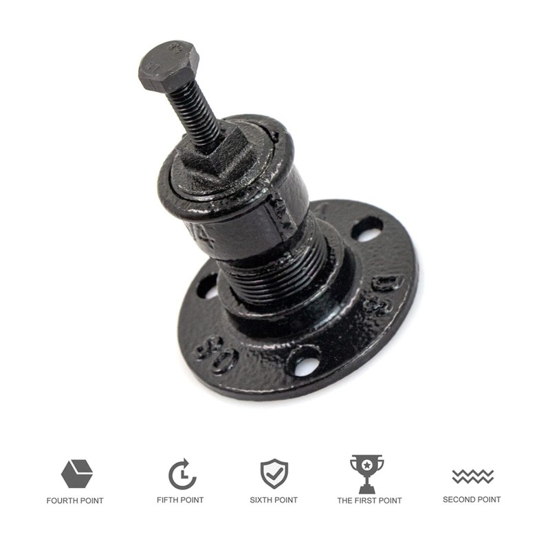 Handrail Holder Handrail Bracket Handrail Support Railing Brackets - Black
