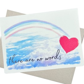 Thinking of You Card with Envelope (5X7 Inch, 1 Textured Card, Message Inside) condolences card to express encouragement, sympathy, grief, and support - 74