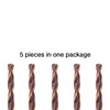 Professional 8.0 mm x 5 pieces HSS drill bits for