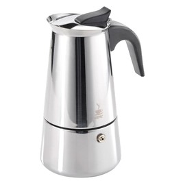 GEFU Emilio Espresso Maker, Silver/black, 16140