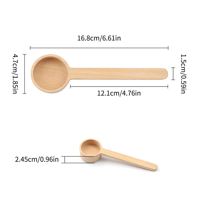 Luckious Long Handle Wooden Coffee Spoon - Coffee and Tea
