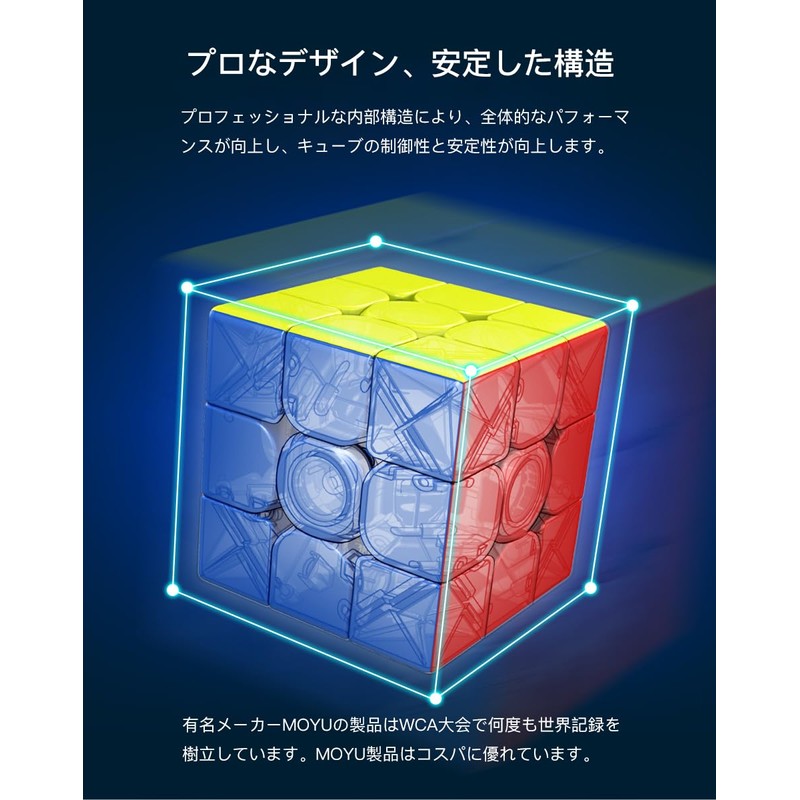 Moyu Meilong 4M Built-in Magnet 4x4x4 Competition Cube Stickerless for
