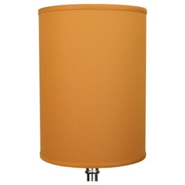 FenchelShades.com Lampshade 11" Top Diameter x 11" Bottom Diameter 15" Height Cylinder Drum USA Made (Gold)