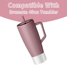 MEIJIAYOU 40 oz Boot Compatible with Brumate Era, Protective Silicone 40 oz Boot,Anti-Slip and Dent Bottle Sleeve (White)