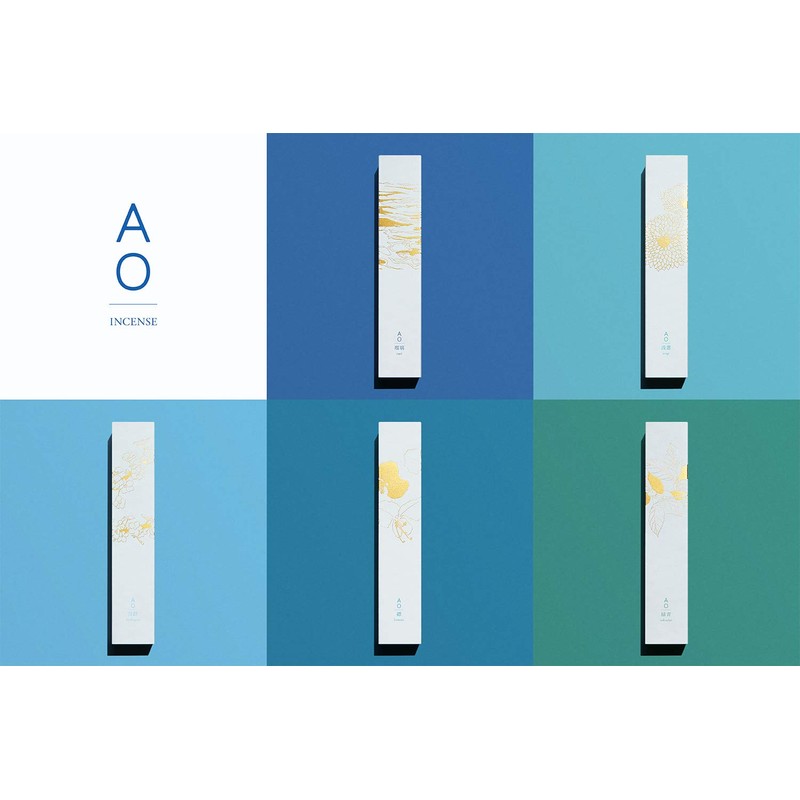 AO Incense Lazuri (Fresh and Transparent Scent), Blue