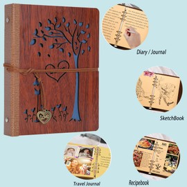 SEEALLDE Notebook A5 Blank Pages Journal Notebook Vintage Travel Diary Note Sketchbook