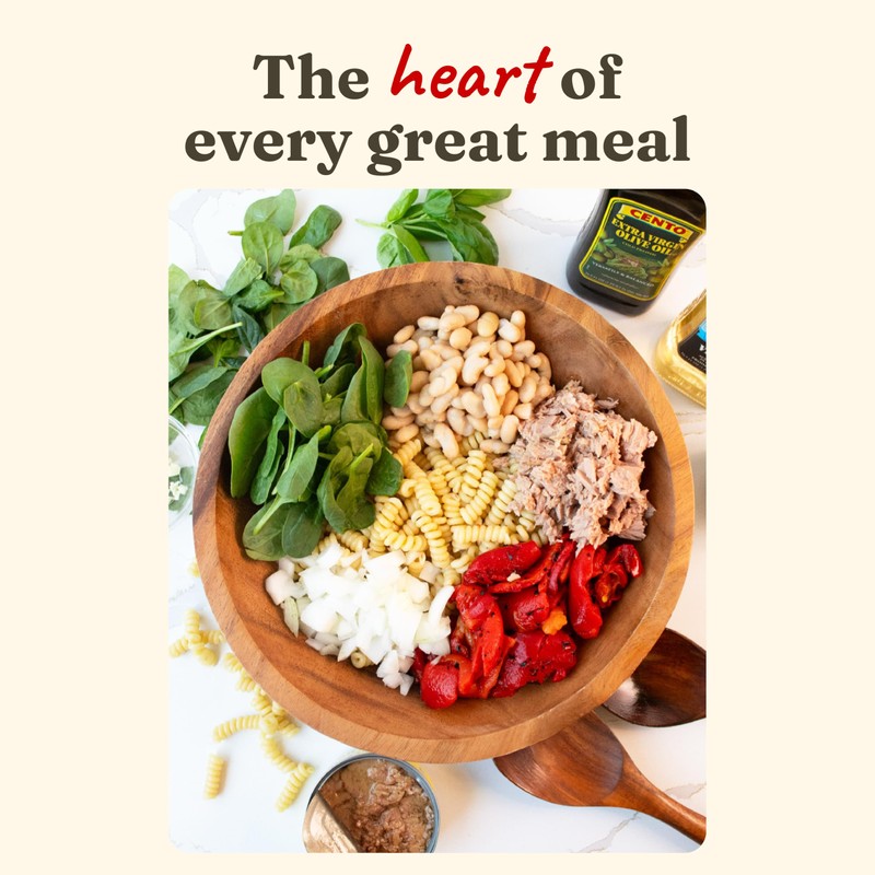 Cento Roasted Peppers - Jarred Fire-Roasted California Red Bell Peppers,