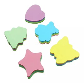 Lomarey 1600 Notas Adhesivas Figuras 7x7 Recados Neon Oficina Escola