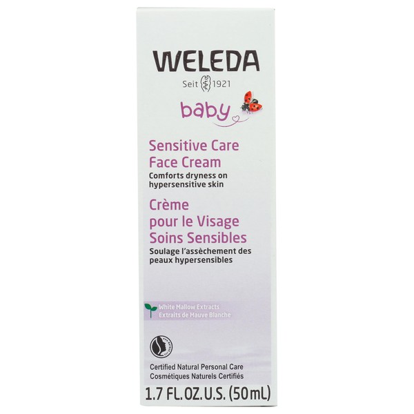 WELEDA White Mallow Baby Face Cream, 1.7 FZ