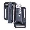 EDC Leather Sheath, Multitools Sheath,Knife Belt Sheath/Leather Flashlight Holster/EDC Pocket Organizer Sheath for men, FLashlight Sheath for Knives/Flashlights/Tactical Pens/Tools