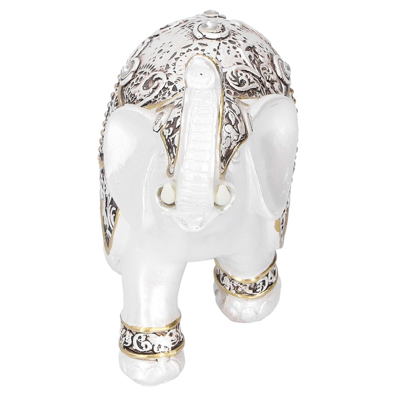 Resin Elephant Feng Shui Statue Wealth Lucky Figurine Crafts Home