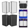 Portable DJ Booth Table,Foldable DJ Table Stand Portable w/Black &