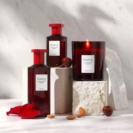 Fine'ry Cherry Almond Perfume - Not Another Cherry, for Women & Girls - Rose, Almond Amaretto - Gourmand, Rich, Fruity-Floral, Long- Lasting Full Size Hair Body Cologne Fragrance (60mL)