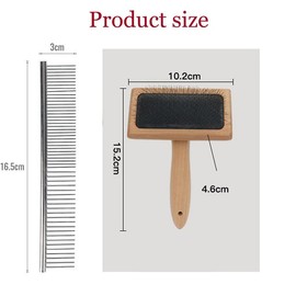 LALOCAPEYO 2 Pcs Macrame Tassel Comb Set Professional Cotton Rope Split Comb Multifunctional Tassel Comb Set Used For Diy Production Fiber Knitted Rope And Also for Dog Cat Pet Hair Removal Knots Etc (S)