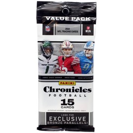 2022 Panini Chronicles Football Factory Sealed Value Pack 15 Football Trading Cards