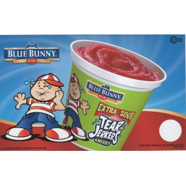 Blue Bunny Lot of 6 Tear Jerkers Cherry Cup Blue Bunny Ice Cream Truck Sticker  8"x 5"