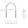 uxcell Round U-Bolts, 4 Set 55mm Inner Width 100mm Length