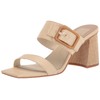 Dolce Vita Women's Posy Heeled Sandal, Wheat Raffia, 10