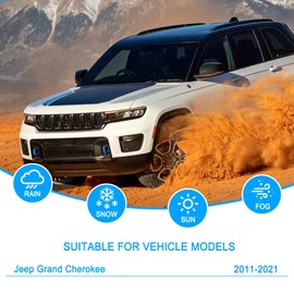 CJPPPZIW® Windshield Wipers Replacement for Jeep Grand Cherokee 2011-2021,Streak-free,OEM Quality Premium All-Season Front Rear Wiper Blades-22"+21"+11"(Pack of 3)