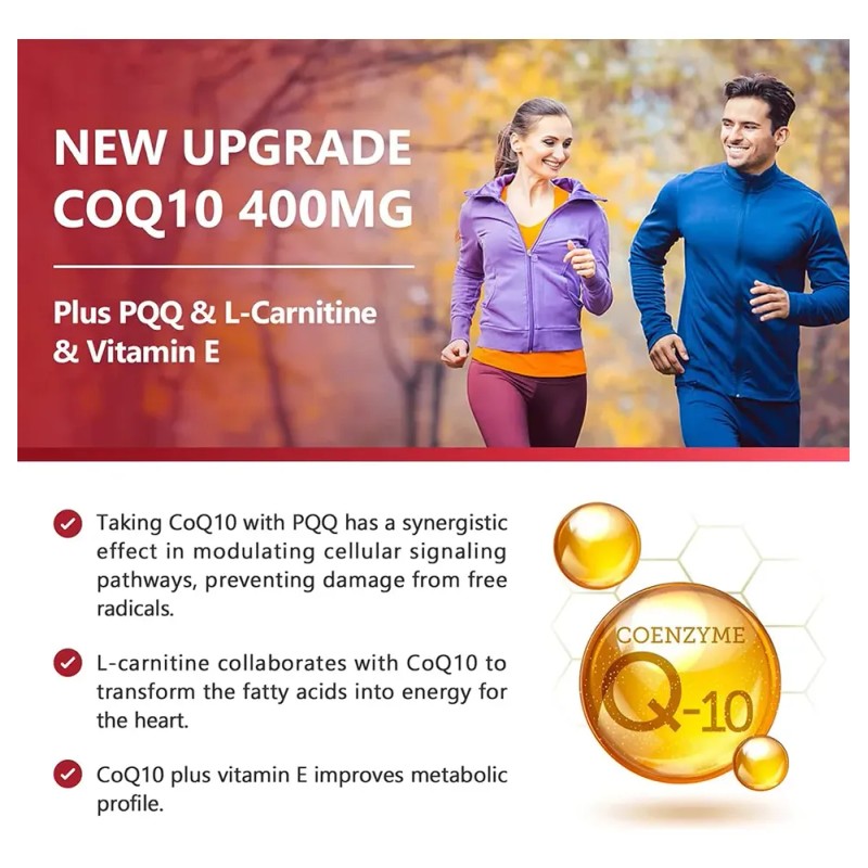 Cápsulas Blandas De Coenzima Q10 De Balincer De Con Omega-3