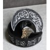 Wicca Sacred Celtic Knotwork Triple Moon Crescent Shaped Trinket Box