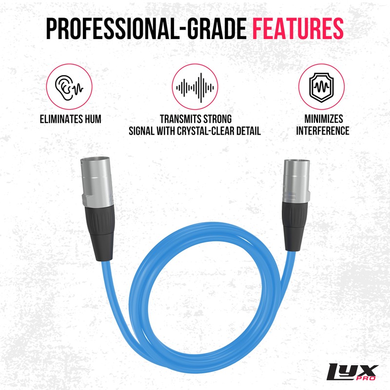 LyxPro 6 Feet Shielded CAT6 Ethercon Cable - Professional Audio
