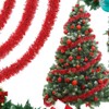 RURIZHONGTIAN 20 m Christmas Tree Tinsel, Tinsel Garland Red, Tinsel