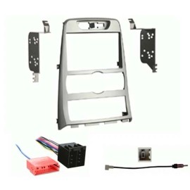 Hyundai Complete Installation/ Double Din Dash kit for 10-11 Genesis Coupe (Silver)