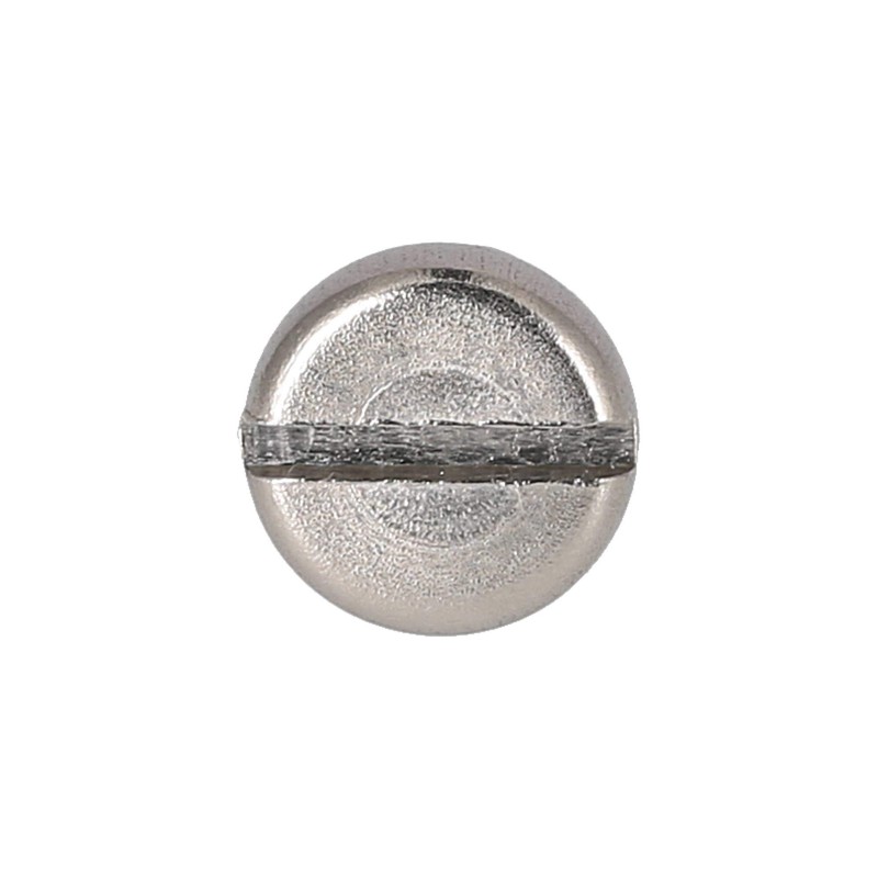 Flat head screw slotted, in stainless steel M8x16 - DIN85