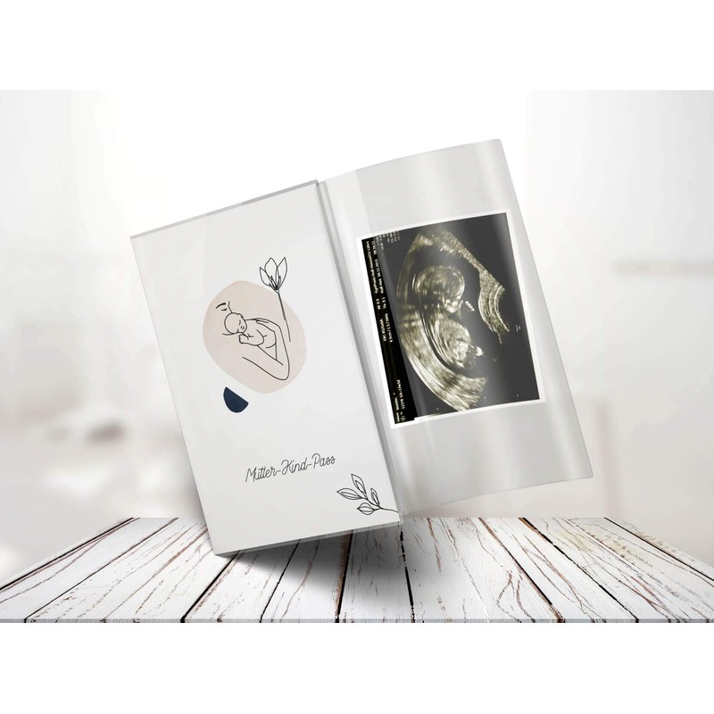 Olgs 3 Piece Mother Child Passport Cover Austria Modern Lineart