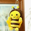 Toyvian Bee Plush Key Chain Plush Bee Stuffed Animal Key