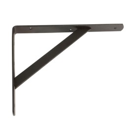 Amig - Shelf Bracket Stainless Steel Model 9 | Metal Bracket for Shelves | Shelf Bracket | Colour Black | Dimensions: 300 x 225 mm | Recommended Max Weight: 260 kg