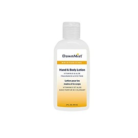 Dukal Dawn Mist Fragrance and Dye Free Hand and Body Lotion with Dispensing Cap, 2 oz. Bottle (Pack of 144)