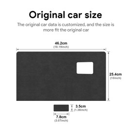 FDAIUN Car Glove Box Panel Decoration Sticker For Toyota RAV4 2019-2025 Accessories Suede Material Soft Touch Custom Dress Up Interior Parts Interior Panel With Double Sided Tape 2pcs (Black-Alcantara