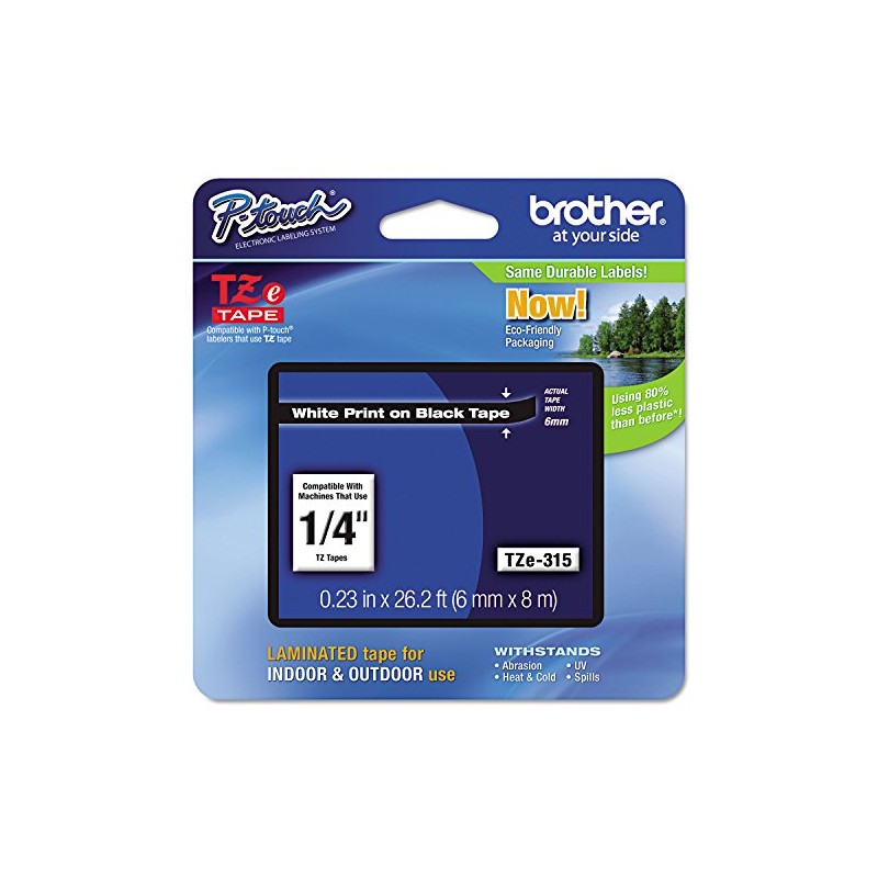 Brother 0.25"x 26.25' Continuous Form Label (TZe315)