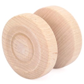 Spin Gear Wooden Yo-Yo (Large Plain), Easy for Children to Play, Made in Japan, For Painting and Crafting Toys, Rolling Play