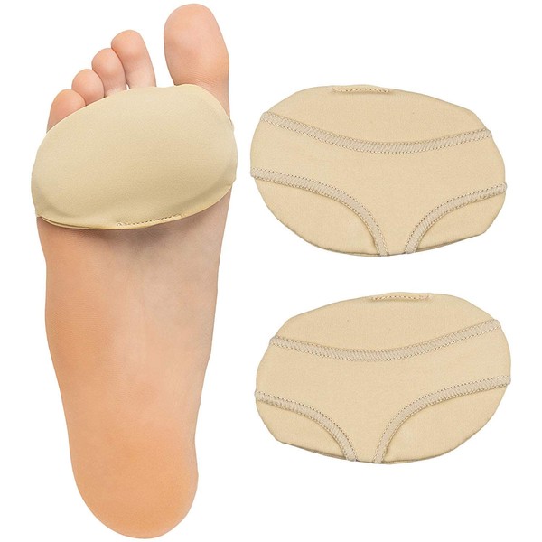 ZenToes Ball of Foot Pads Metatarsal Cushions for Metatarsalgia, Arthritis and Sesamoid Pain Relief 1 Pair (Large, Women 8-10, Men 9-11)