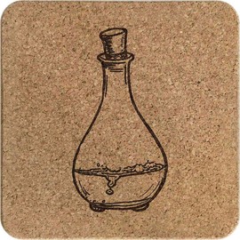 'Mysterious Potion' Square Cork Trivet/Pot Stand (TR00027342)